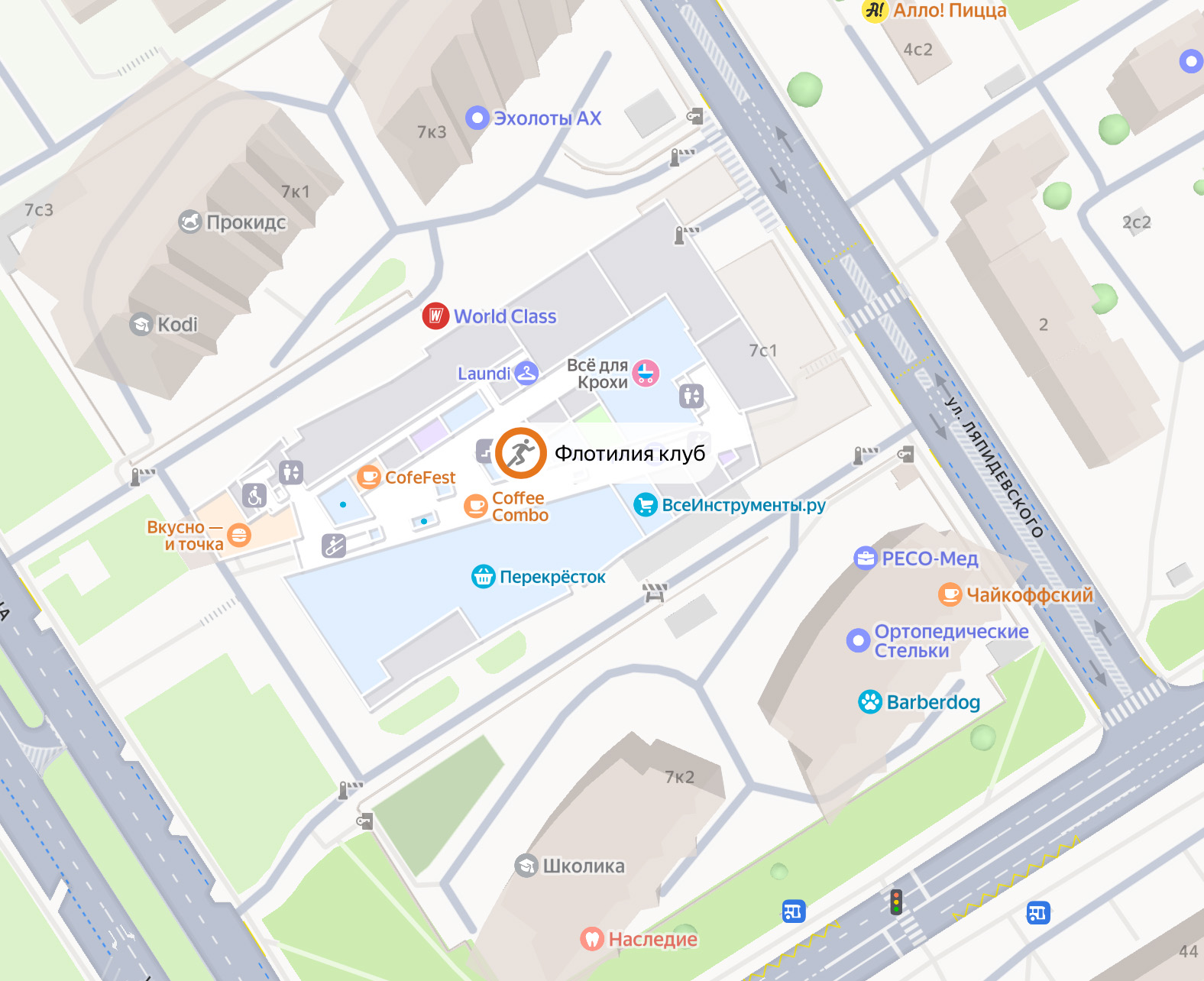 Клуб на карте